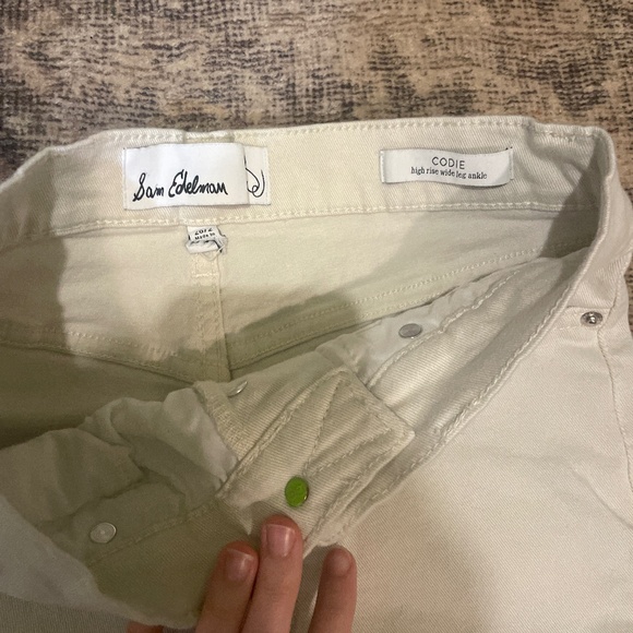 Sam Edelman Codie High Rise Wide Leg Ankle Jean Size 26 / 2 - Picture 2 of 2